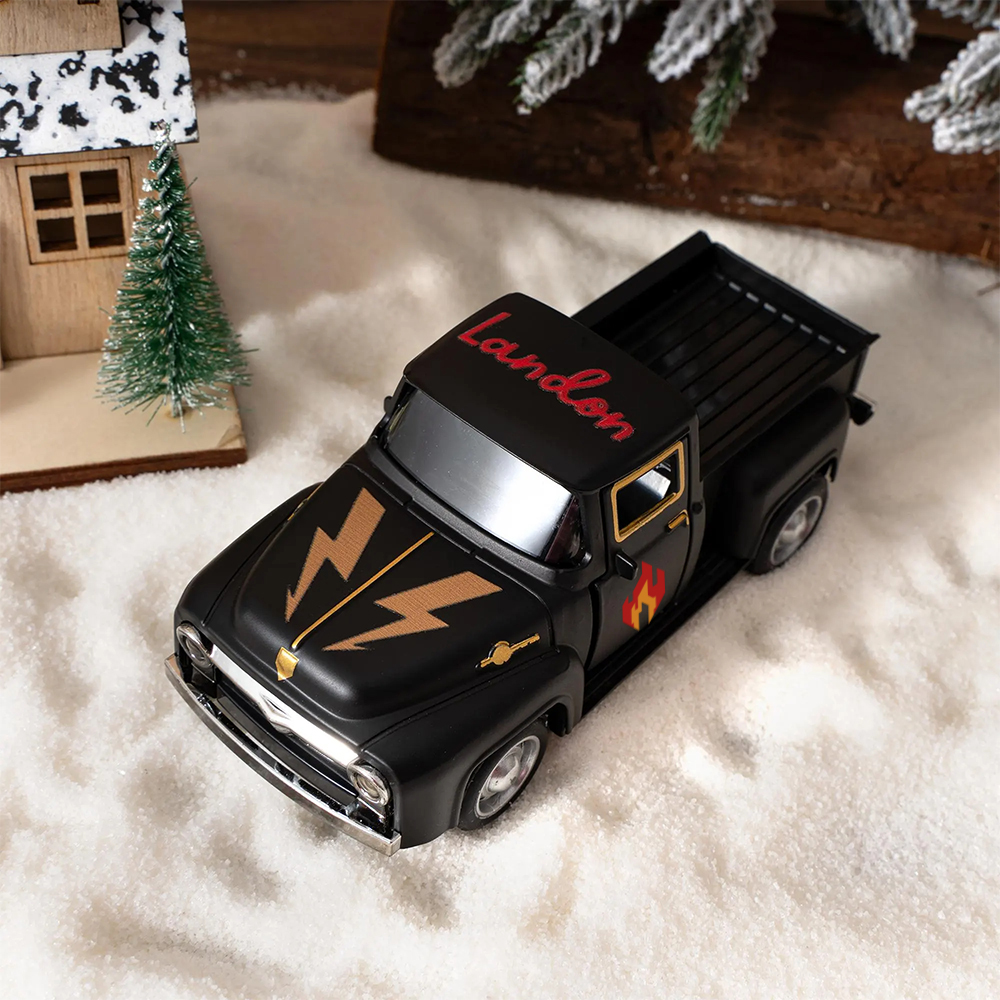 Personalized Toy Pickup Truck Custom Name & Pattern | CWToy167