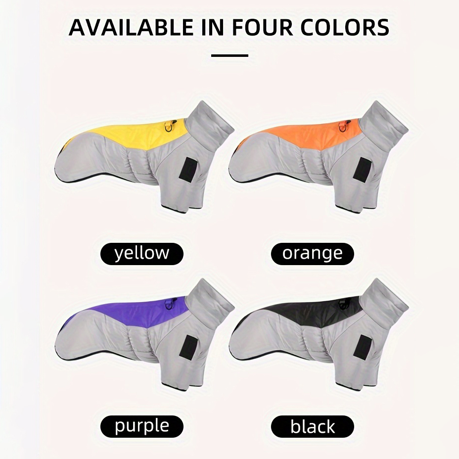 Personalized Pet Winter Warm Windproof Large Puffer Jacket | BKPet281