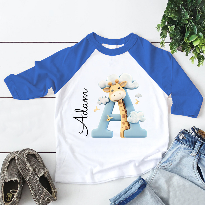 Personalized Kid Cozy Soft Giraffe Sweatshirt | inSweatshirt53