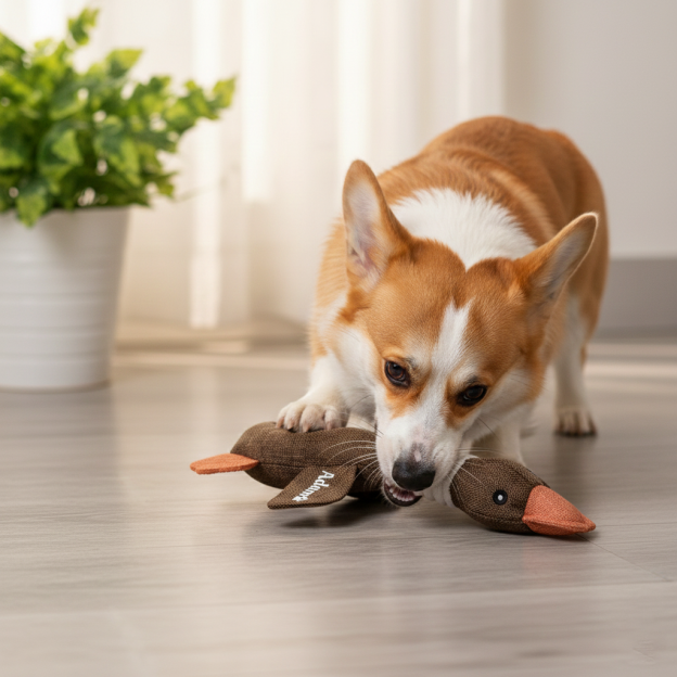 Personalized Pet Unique Duck Squeaky Toy | BKPet298