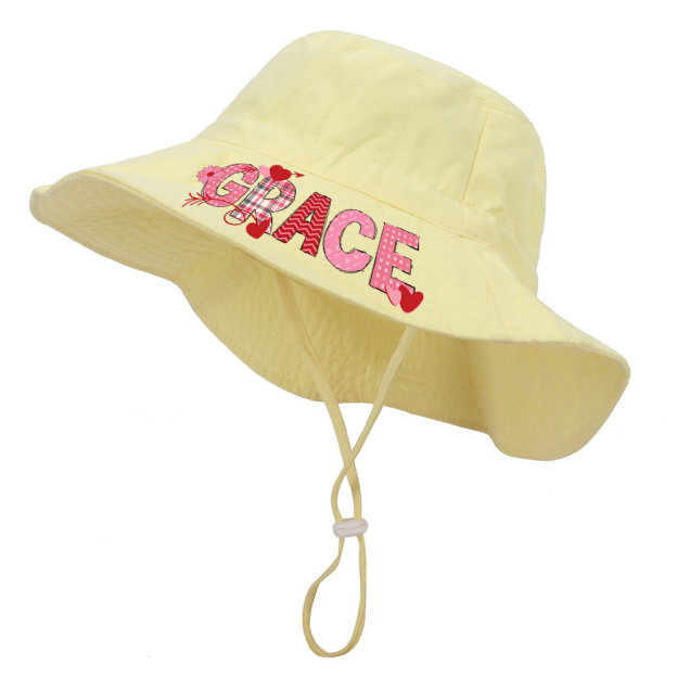 Personalized Valentine's Summer Sun Protection Bucket Hat | ValGift01