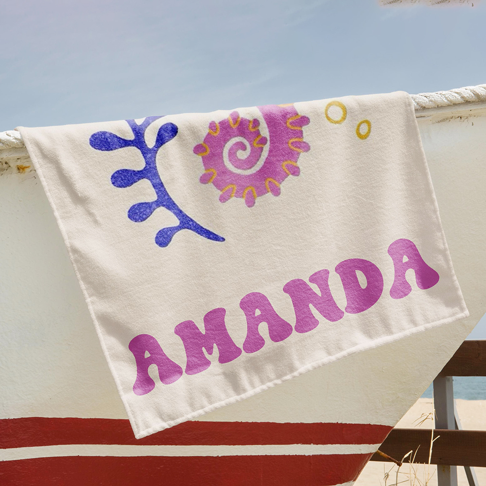 Personalized Lovely Kid Towel for Summer & Beach | CWTowel185