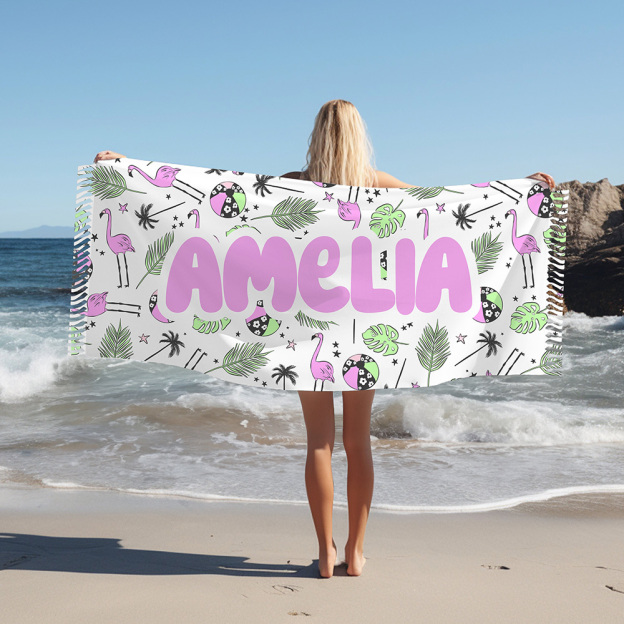 Personalized Lovely Kid Towel for Summer & Beach | CWTowel190