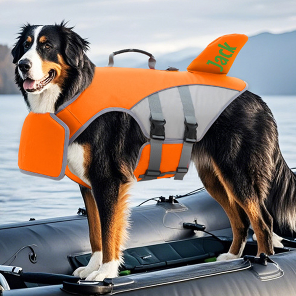 Personalized Pet Outdoor Swimming Life Shark Vest | BKPet311