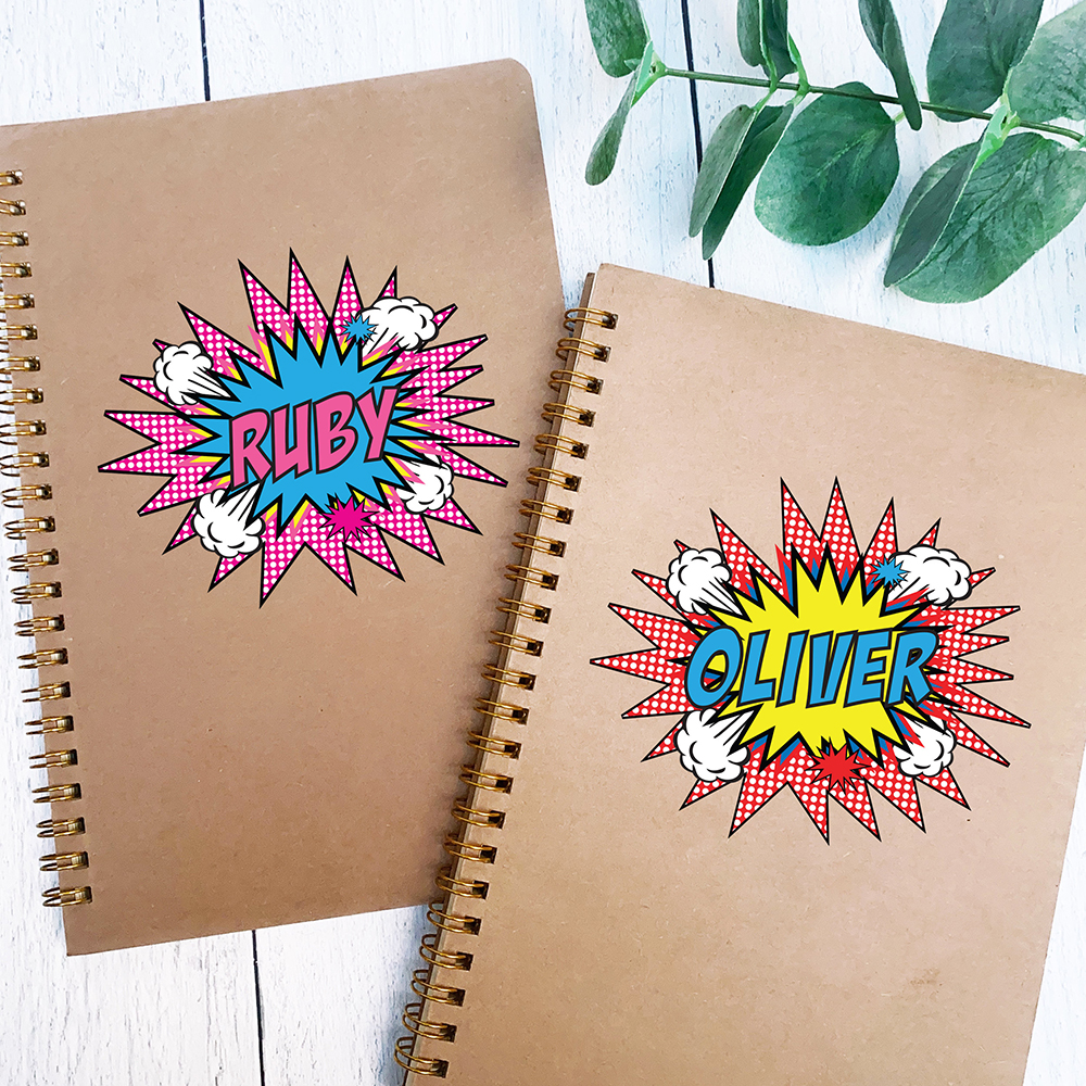 Personalized Kids School Journal Comic Notebook | CWToy173