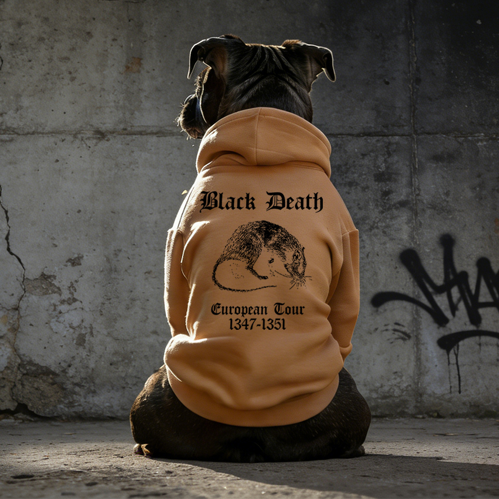 Black Death European Dour Puppy Hoodie | BKPet316