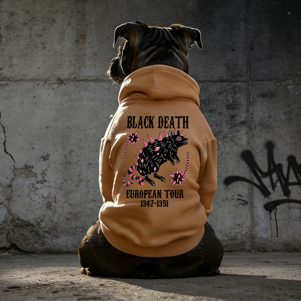 Black Death European Dour Puppy Hoodie | BKPet317