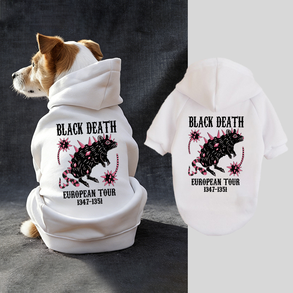 Black Death European Dour Puppy Hoodie | BKPet317