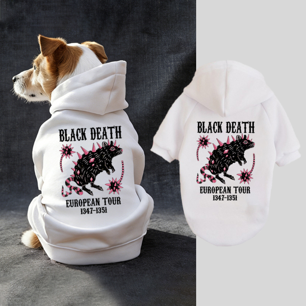 Black Death European Dour Puppy Hoodie | BKPet317