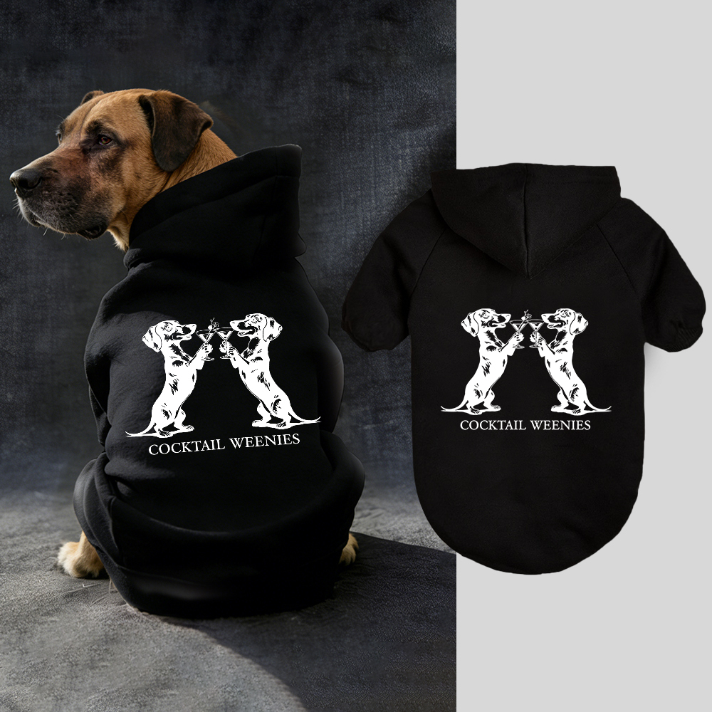 COCKTAIL WEENIES Puppy Hoodie | BKPet337