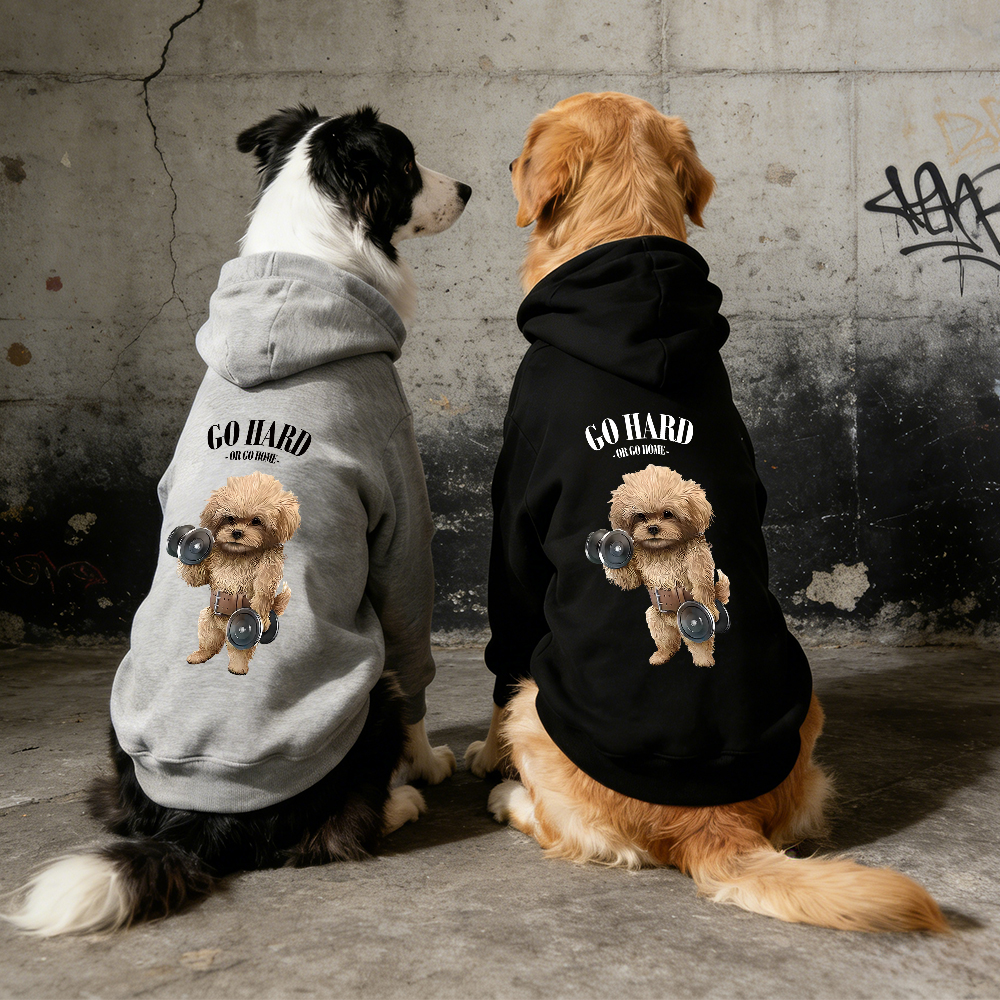 GO HARD OR GO HOME Puppy Hoodie | BKPet338