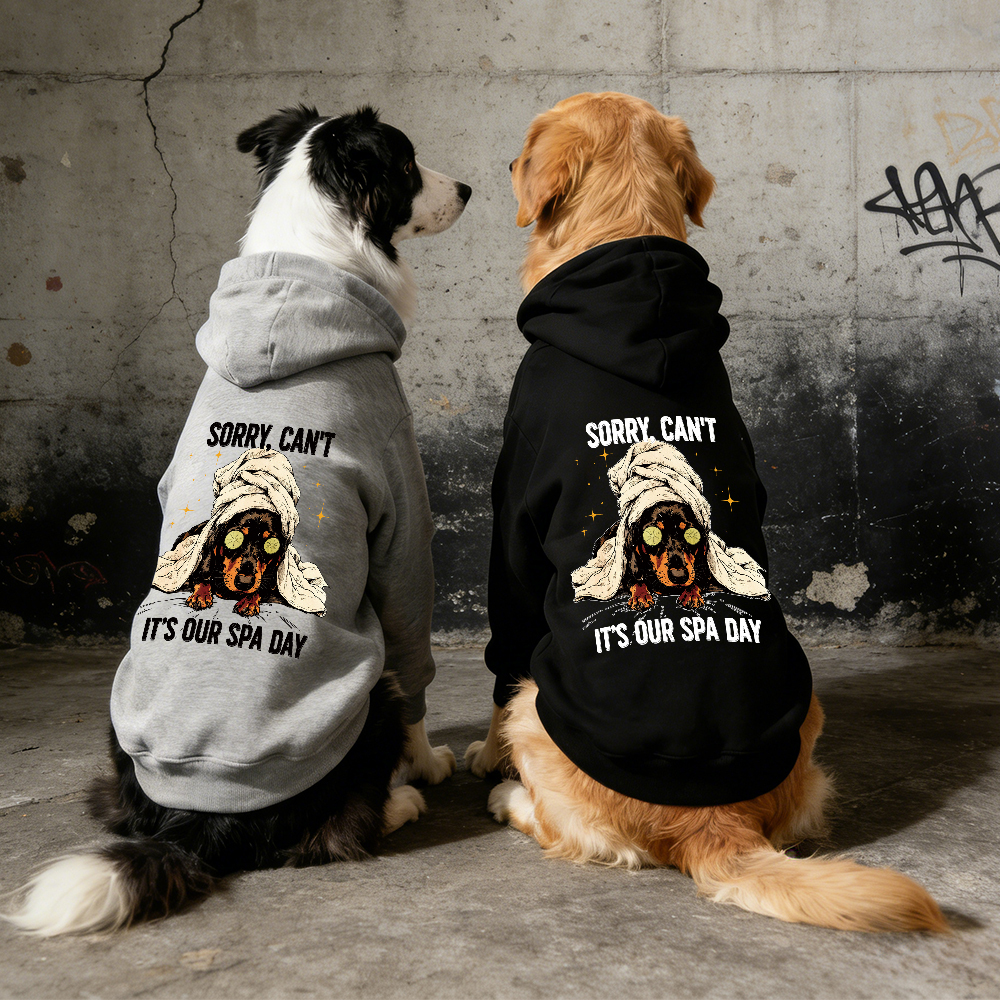 IT'S OUR SPA DAY Puppy Hoodie | BKPet339