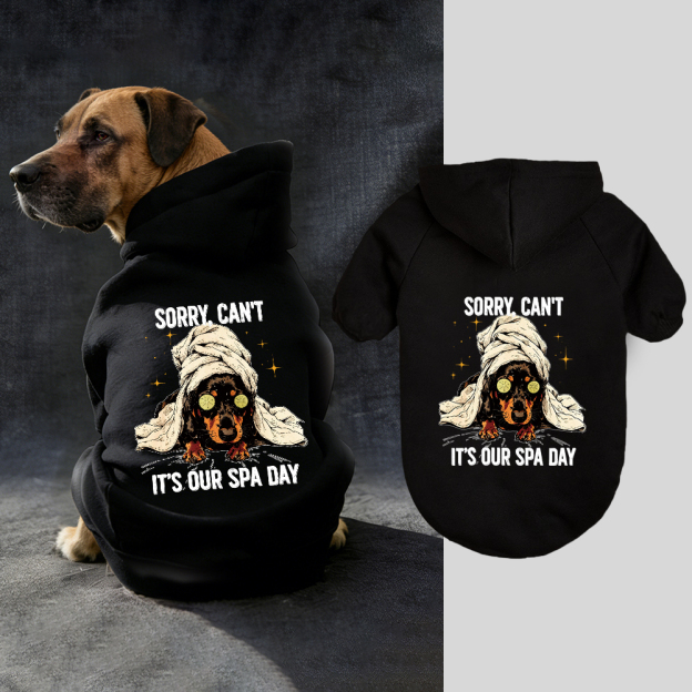 IT'S OUR SPA DAY Puppy Hoodie | BKPet339