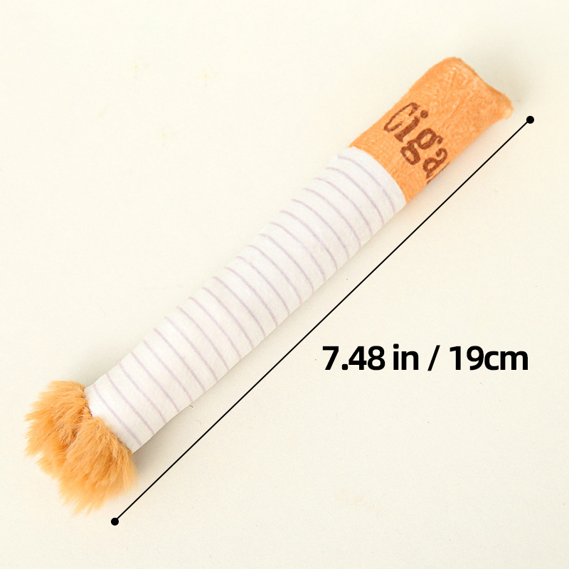 Creative Cigarette Interactive squeaky Plush Dog Toy Set | BKPet384