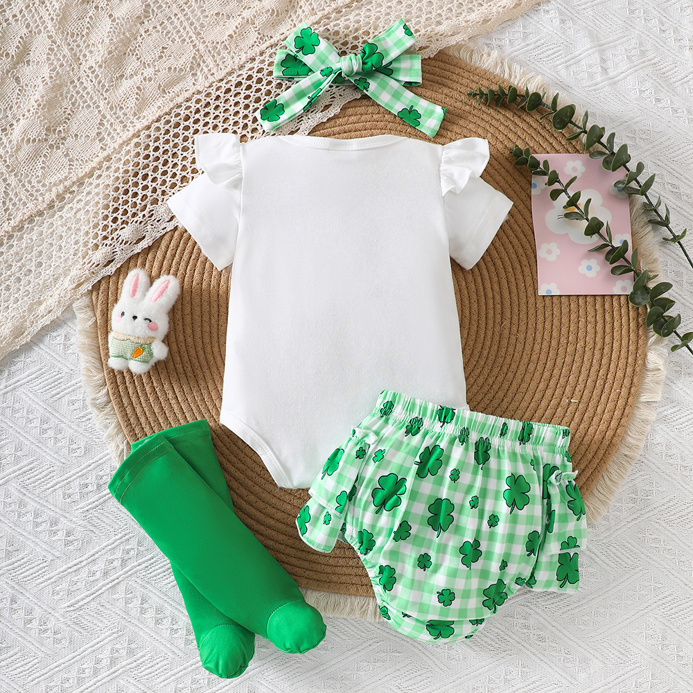 Personalized Baby Girl First St. Patrick's Day Outfit Set | CWBaby394