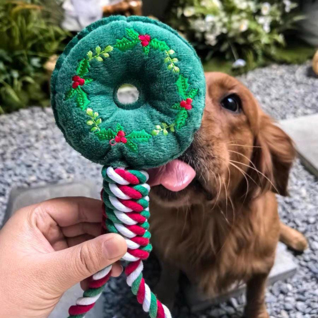 Bite-Resistant Christmas Pet Squeaky Chew Toy | MCGift111