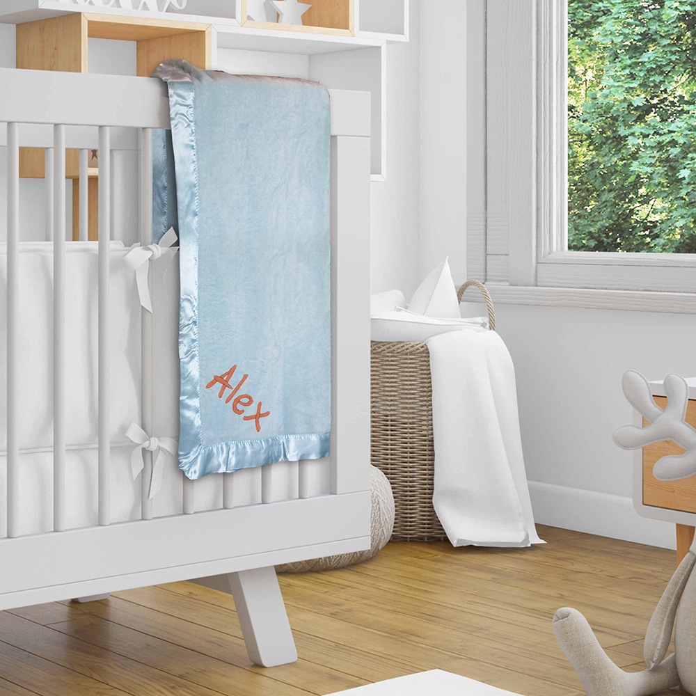 Personalized Embroidered Soft Plush Baby Blanket | CWBaby396