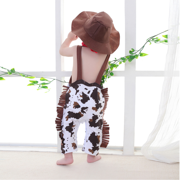 Personalized Toddler Cowboy Brown Western Rodeo Outfit Set | CWBaby400