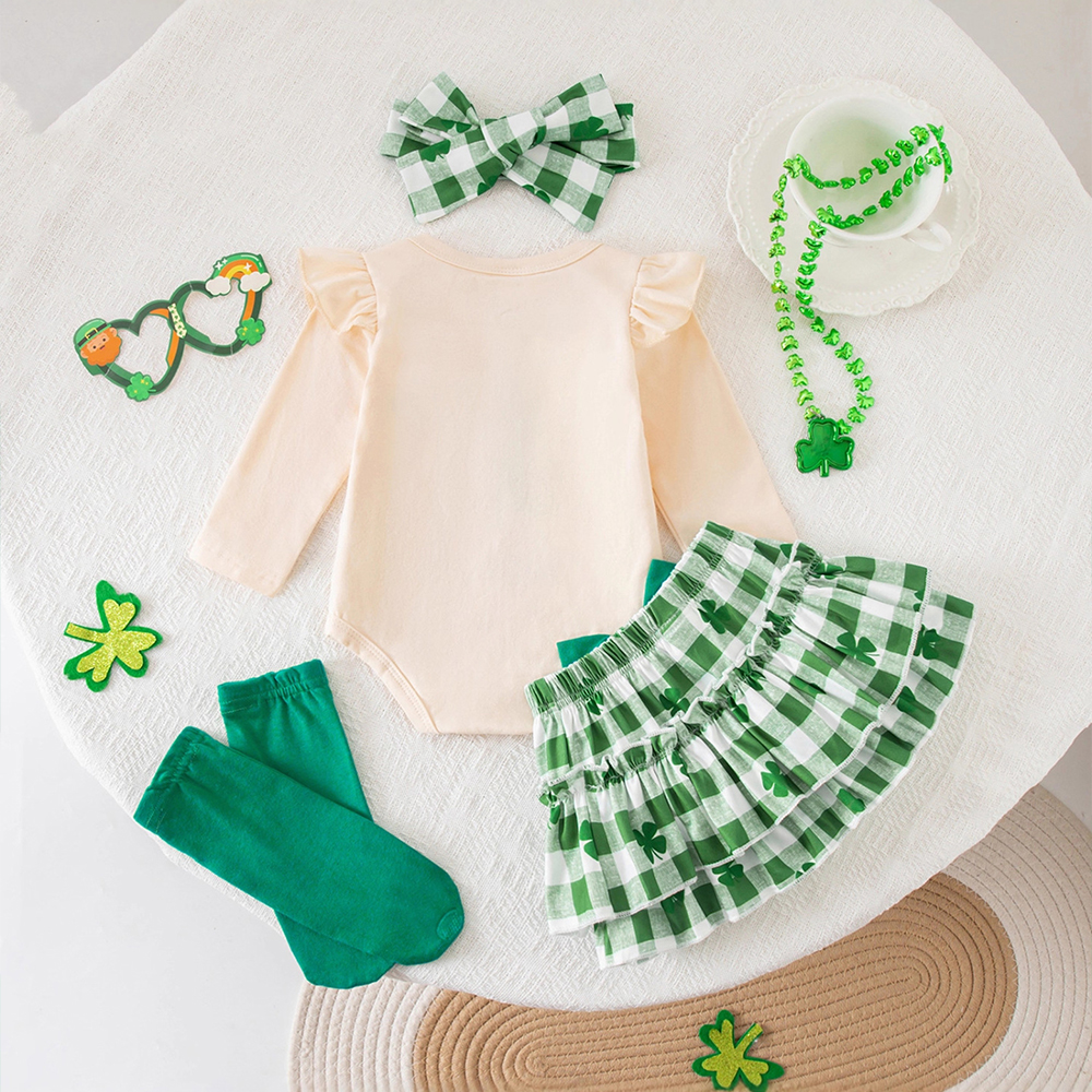Personalized Baby Girl First St. Patrick's Day Outfit Set | CWBaby416