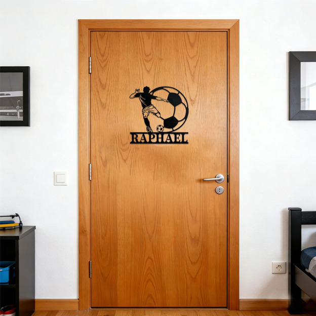 Personalized Kid's Bedroom Soccer Door Sign | CWBaby419