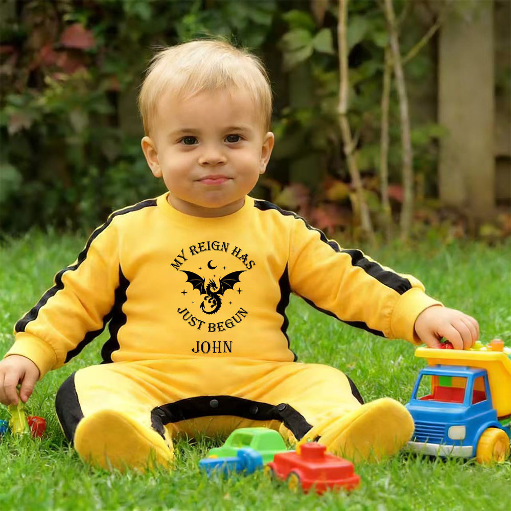 Personalized Baby My Reign Dragon Romper | CWBaby432