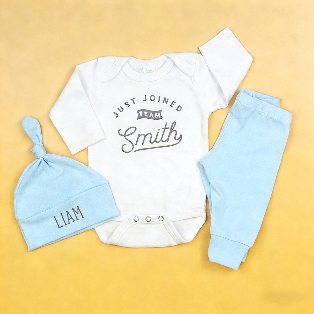 Personalized Baby Coming Home Romper Onesie Set | CWBaby123