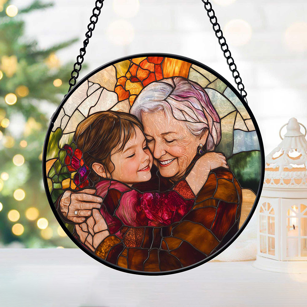 Personalized Family Portrait Window Hanging Ornament | CWGift32