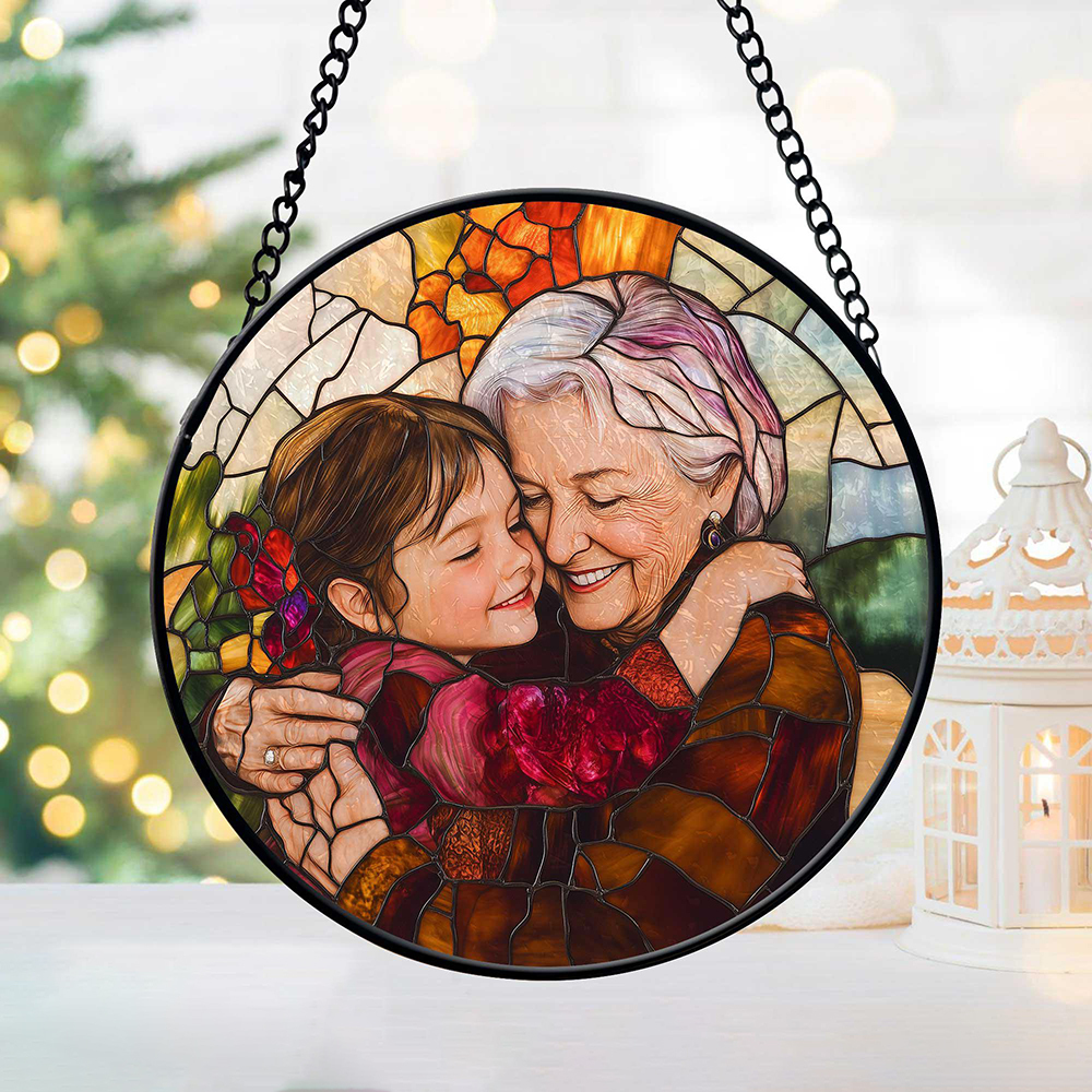 Personalized Family Portrait Window Hanging Ornament | CWGift32
