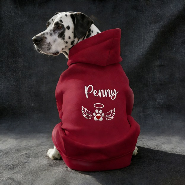 Personalized Embroidered Pet Comfortable Soft Hoodie | BKPet420