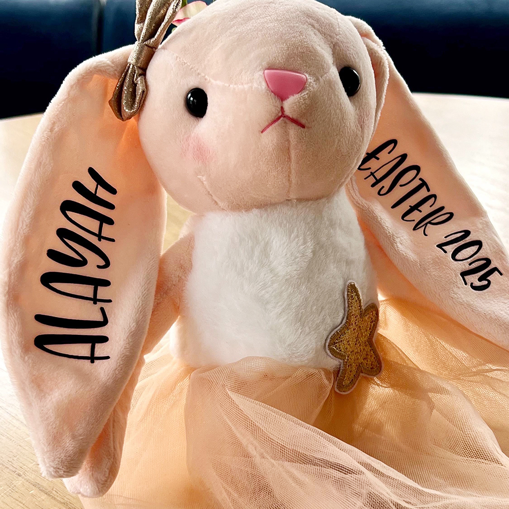 Personalized Kid Ballerina Bunny Plush Doll | CWToy178