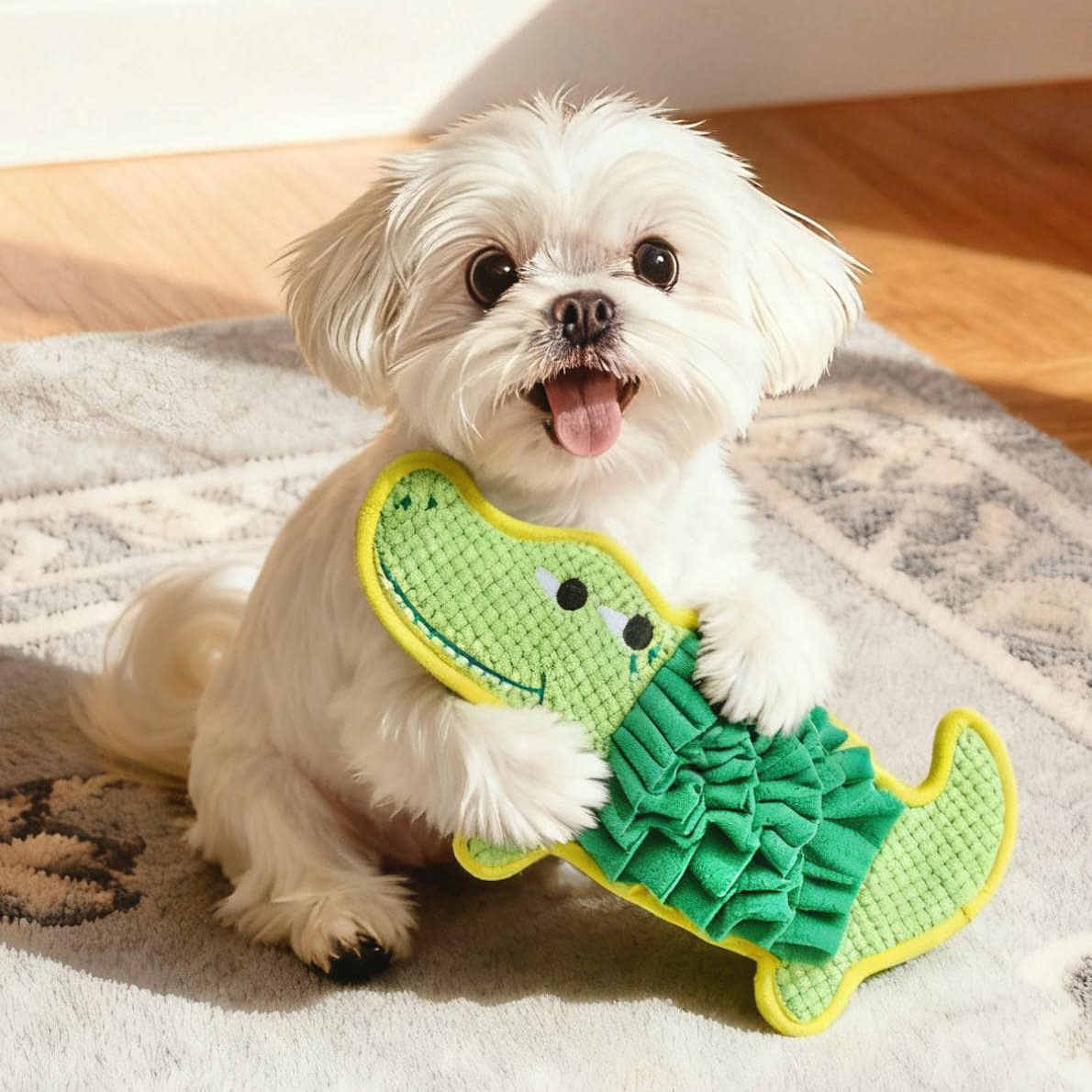 Creative Plush Sound Crocodile Snuffle Pet Toy | BKPet432