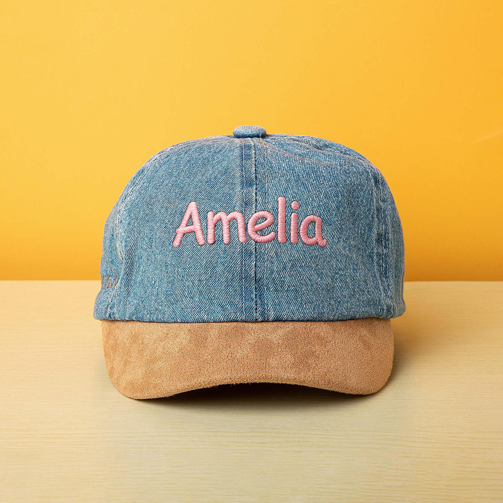 Personalized Embroidery Kid Denim Baseball Hat | CWBeach217