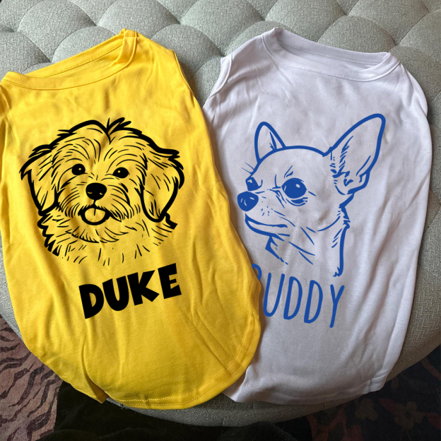 Personalized Adorable Pet Portrait Line-Art Shirt | BKPet440