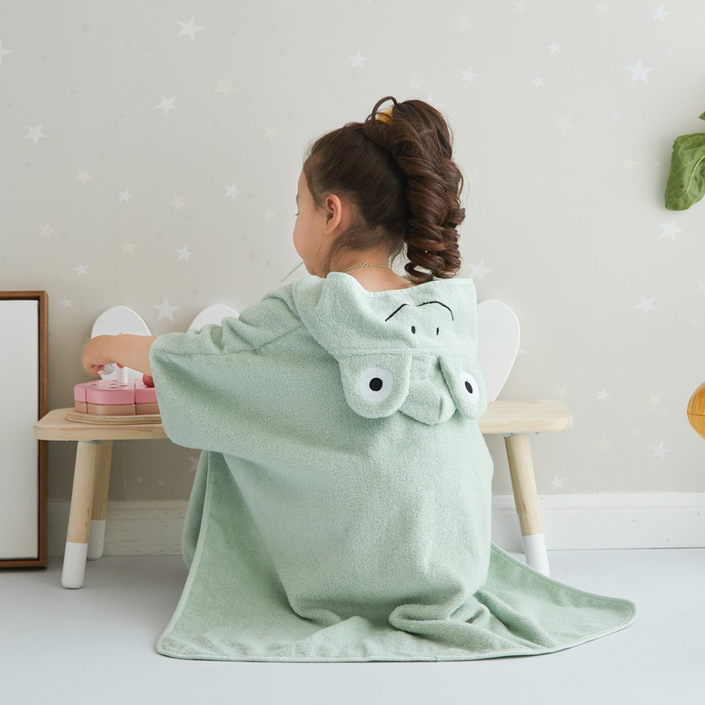 Personalized Embroidery Animal Hooded Baby Towel | CWBaby457
