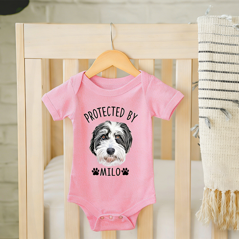 Personalized Baby Protected By Pets shirt | CWBaby462