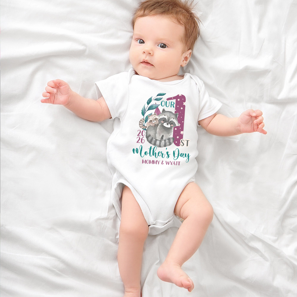 Personalized First Mother's Day Mommy and Baby Outfit | CWFamily131