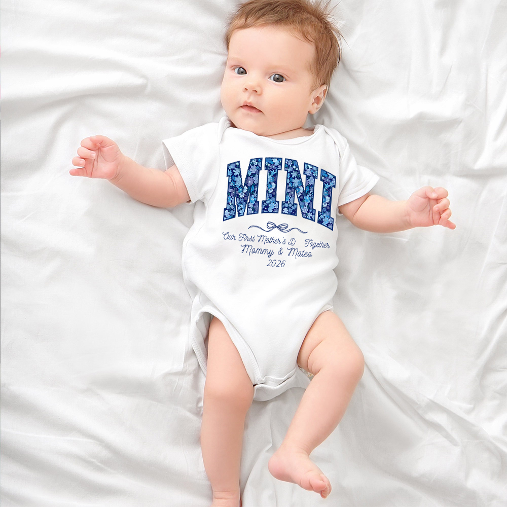 Personalized First Mother's Day Mommy and Baby Outfit | CWFamily145