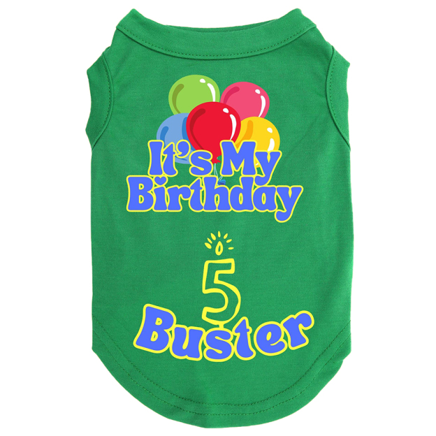 Personalized It’s My Birthday Pet Shirt | BKPet449
