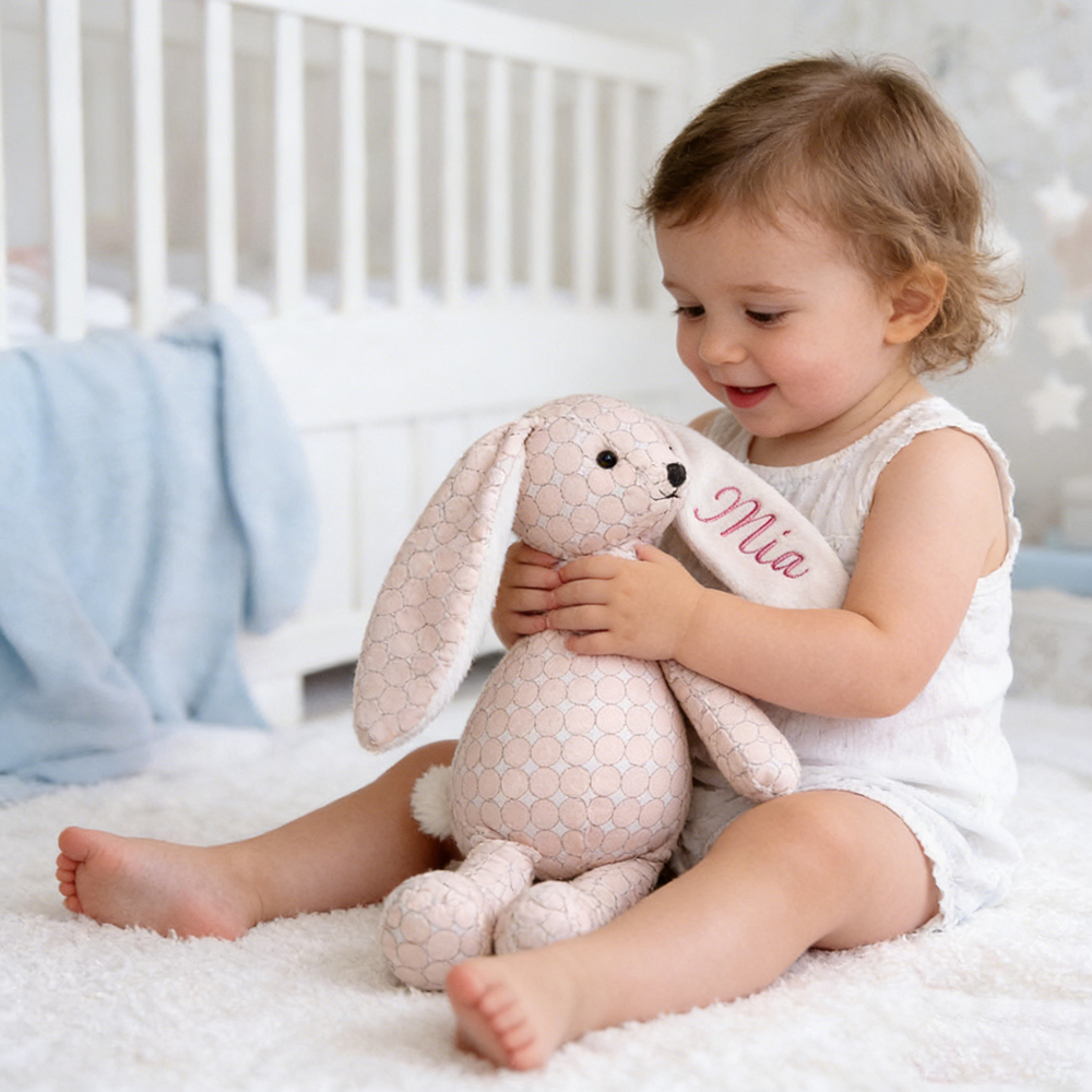 Personalized Embroidered Adorable Rabbit Plush Toy | CWToy180