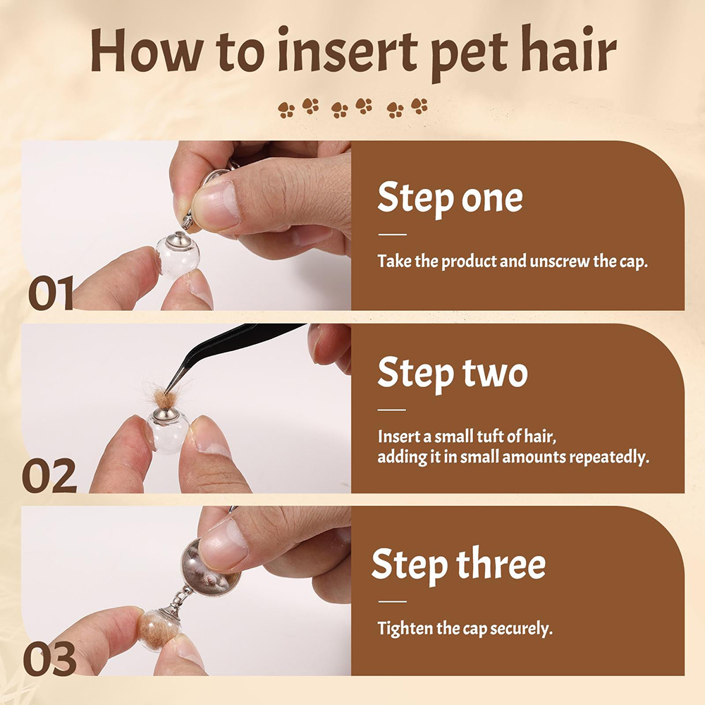 Personalized Pet Memorial Photo Glass Locket & Ashes Urn | BKPet455