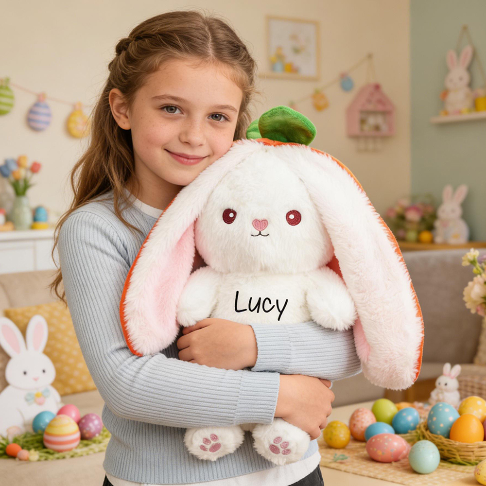 Personalized Changeable Carrot/Strawberry Plush Toy | CWToy182