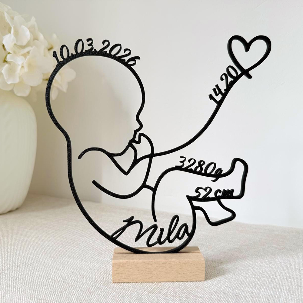Personalized 3D Baby Birth Stand Decor for Unique & Love | CWGift59