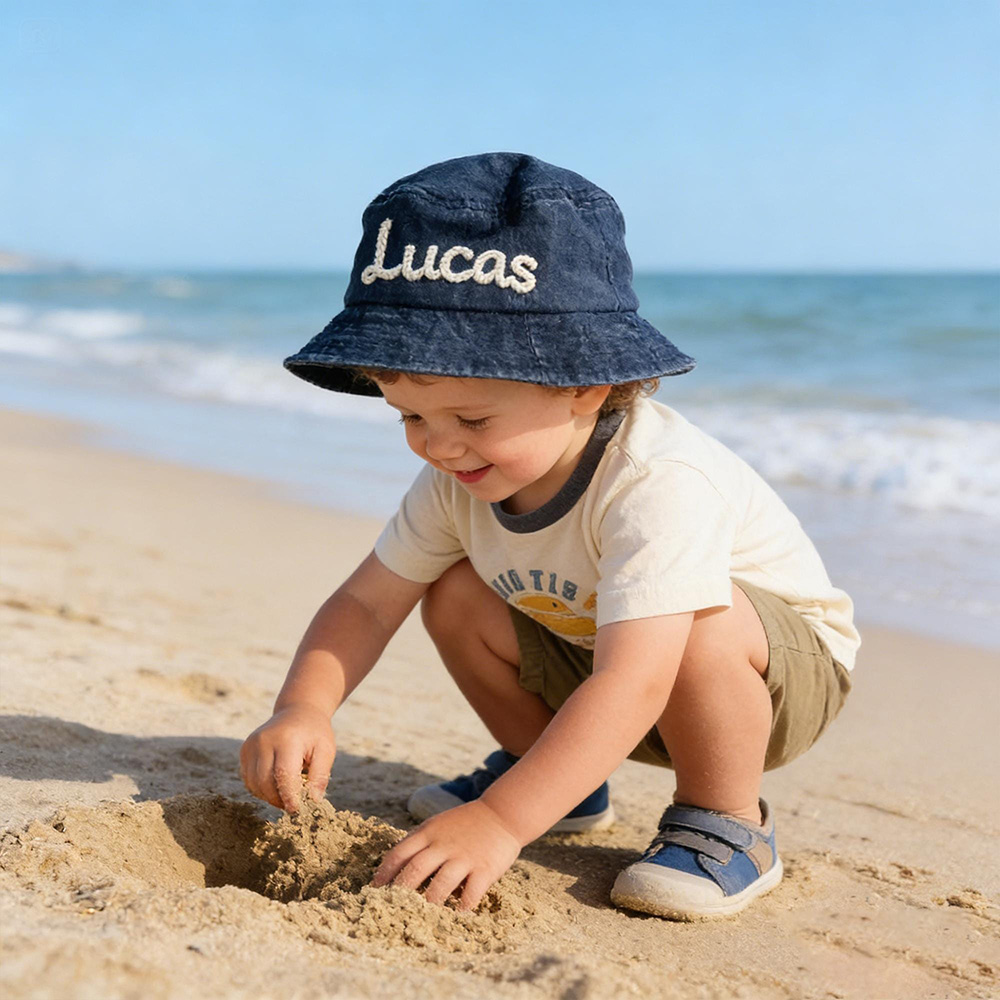 Personalized Embroidery Baby Bucket Hat With Name | CWBeach241