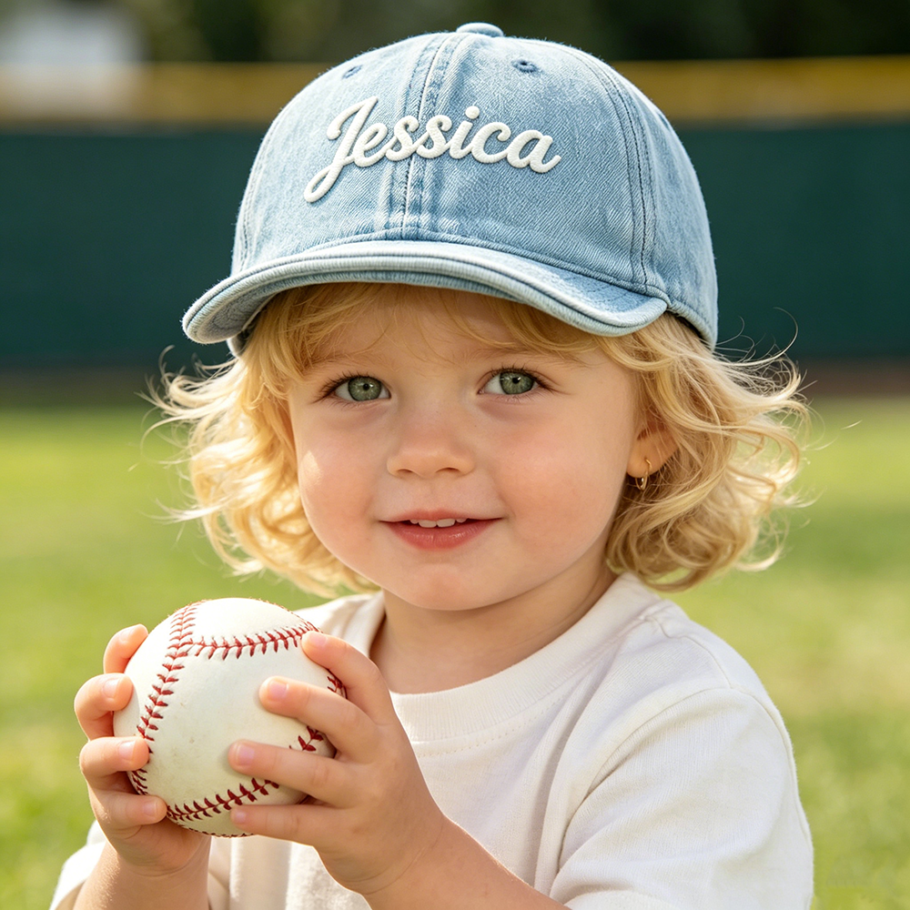 Personalized Baby Baseball Cap Custom Name Toddler Hat | CWBeach243
