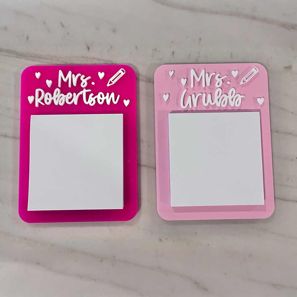 Personalized Teacher Acrylic Note Holder | CWGift62