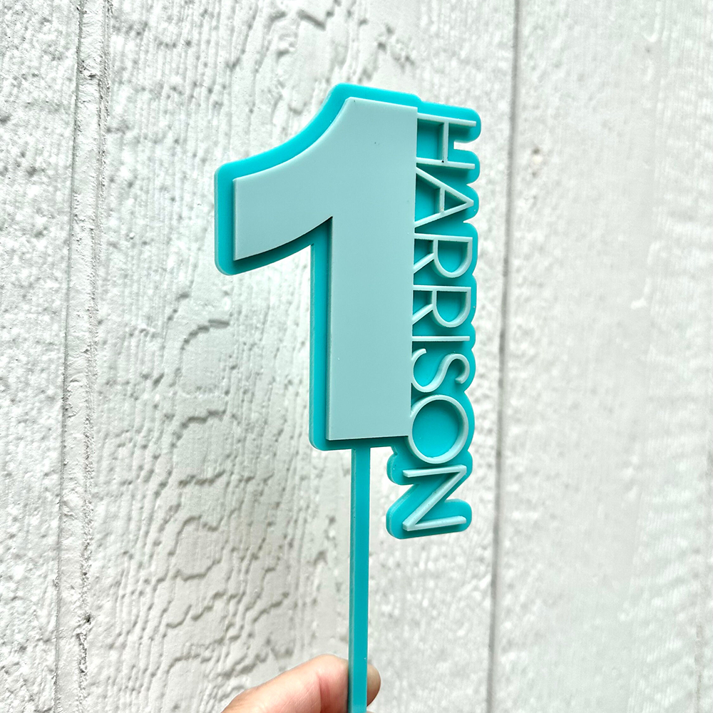 Personalized Name & Age Birthday Cake Topper | CWGift64