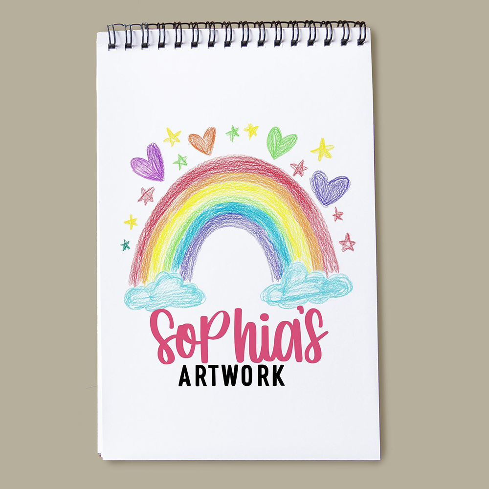 Personalized Kids Drawing Art Sketchbook | CWToy193