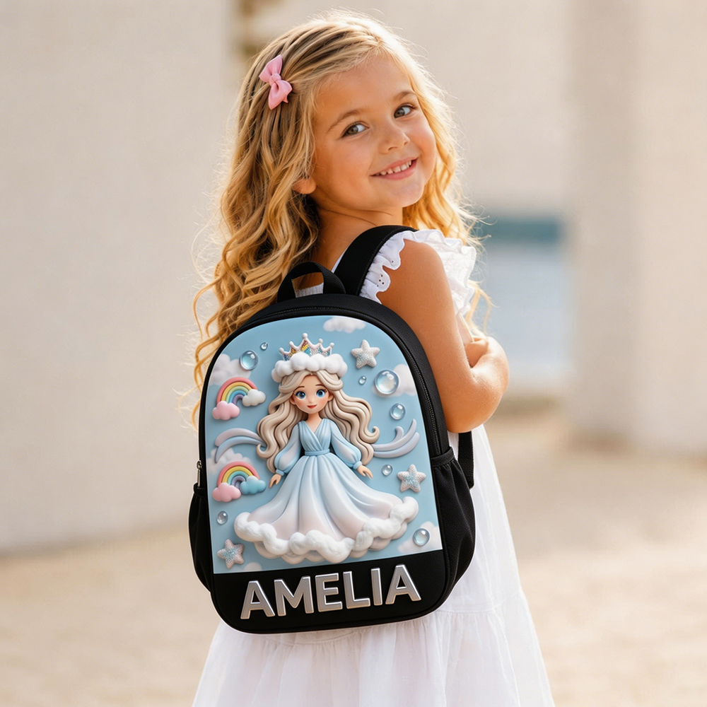 Personalized Princess Glitter Backpack Set | CWPack368