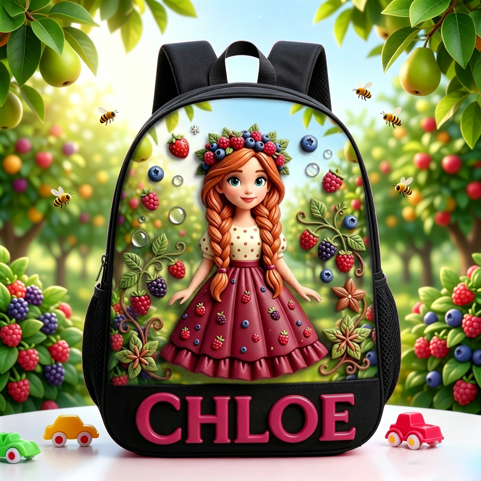 Personalized Princess Glitter Backpack Set | CWPack368
