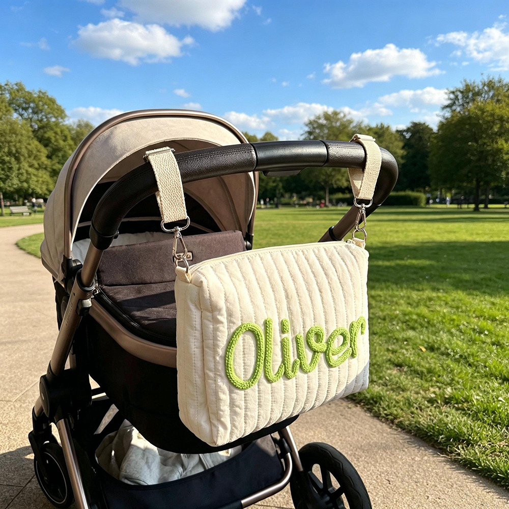 Personalized Hand Embroidery Stroller Organizer Pouch | CWPack363
